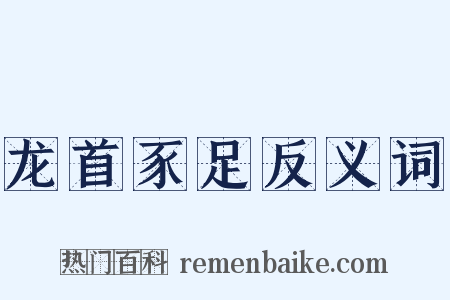 龙首豕足反义词是什么意思的图片
